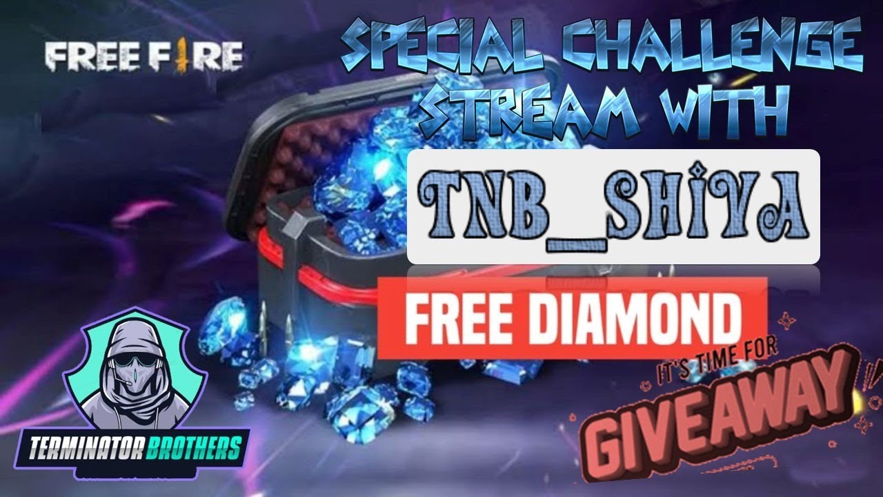 SPECIAL CHALLENGE STREAM | FREE DIAMONDS GIVEAWAY | Freefire Live | Terminator Brothers