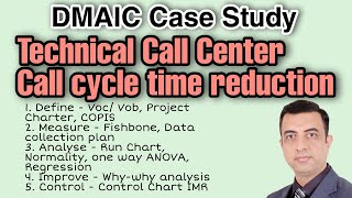 Complete DMAIC Case Study on Cycle Time Reduction of a Technical Call Center