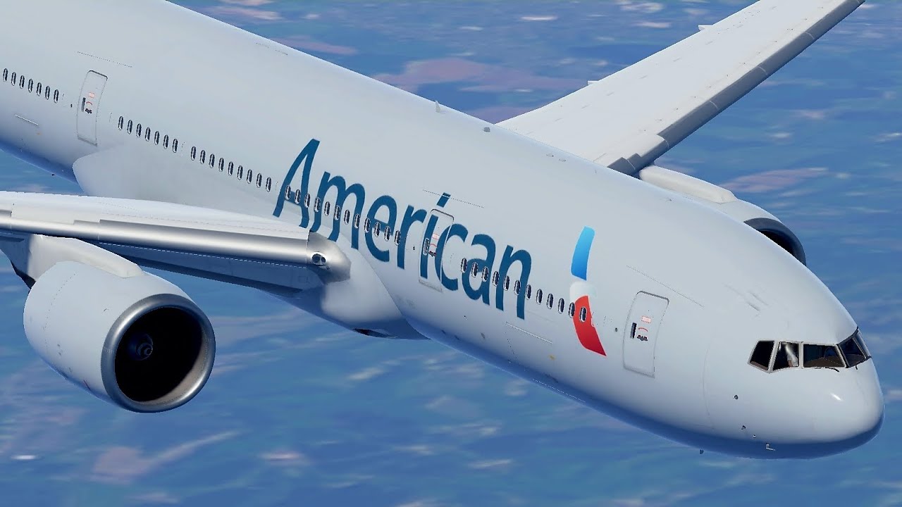 American Airlines | Boeing 777-200ER | Philadelphia London | Approach ...