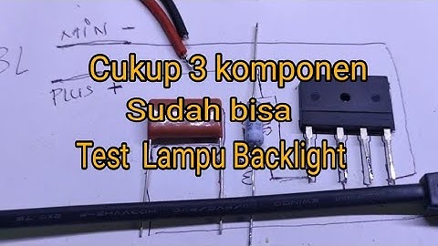 Tutorial cara membuat alat test lampu backlight,BL TV LED