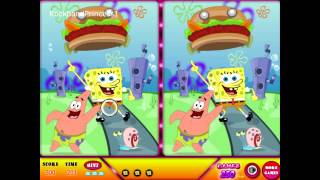 Spongebob Squarepants Online Games Spongebob Spot The Difference Game Part 2 screenshot 4