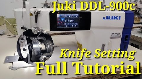 Juki DDL-900c machine How knife setting full Hindi tutorial // Cutter setting// Knife timing