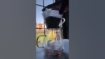 V60 Japanese ice coffee brew #shorts #coffee #v60 #pourovercoffee #coffeelover #espresso  #americano