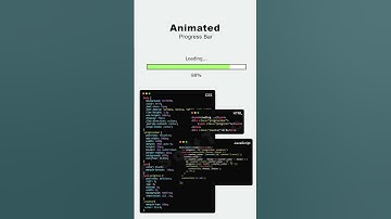 Animated loading bar with progress bar #progressbar #shorts #shortsfeed #webdesign #webdevelopment