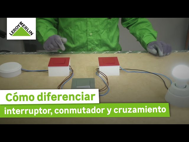 Cómo diferenciar entre interruptor, conmutador y cruzamiento