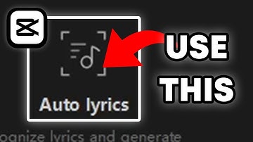 How To Use Auto Lyrics PC CapCut | Quick & Easy