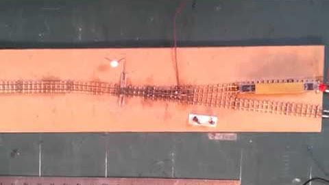 Custom T gauge turnout - test with 23m motorised chassis
