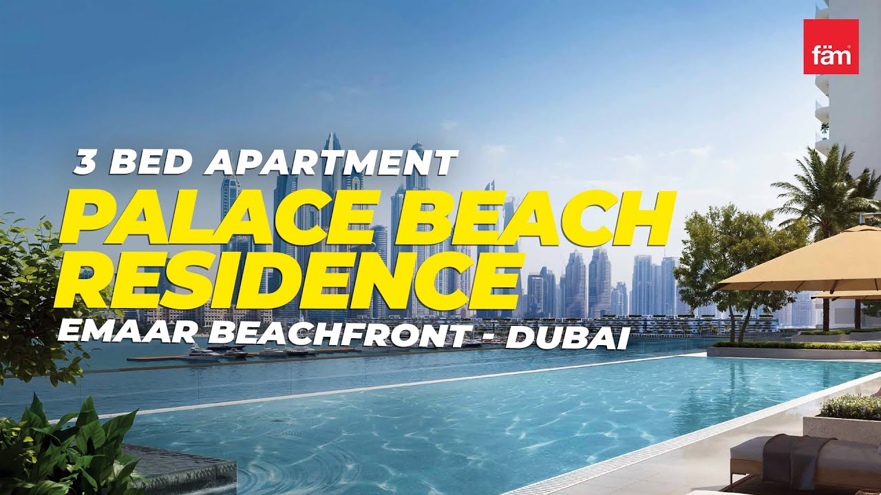 Modern 3 Bed Apartment in Palace Beach Residence, Emaar Beachfront - Dubai