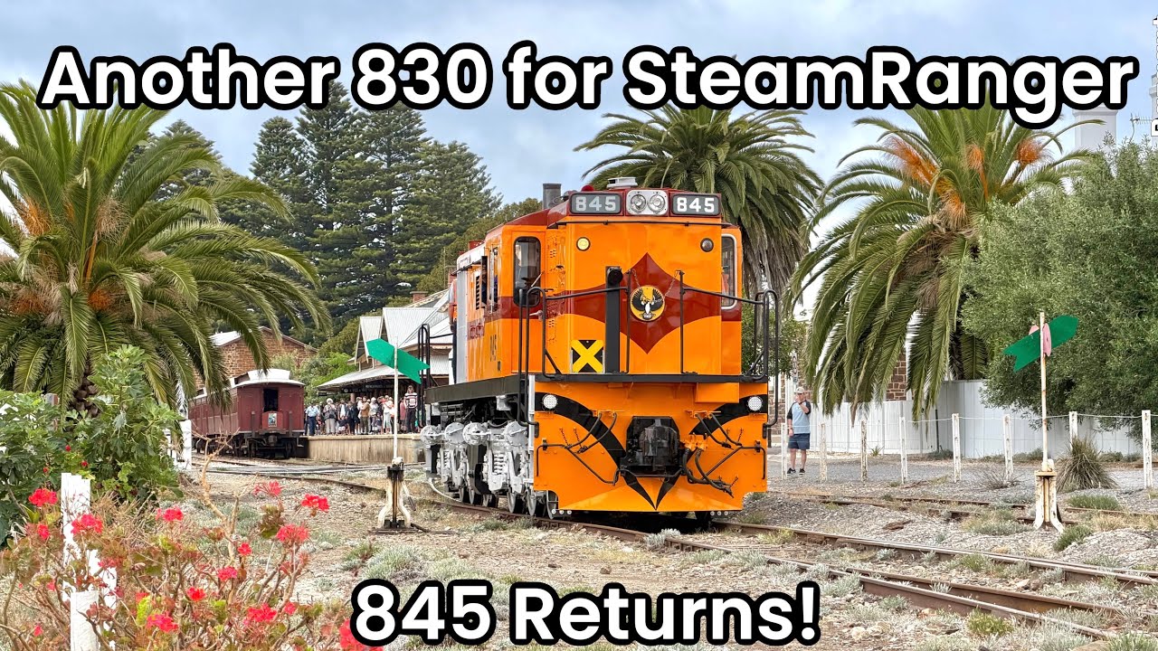 New 830 Class for SteamRanger Heritage Railway - YouTube