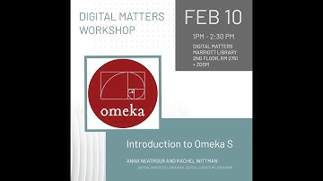 Workshop - "Introduction to Omeka S"
