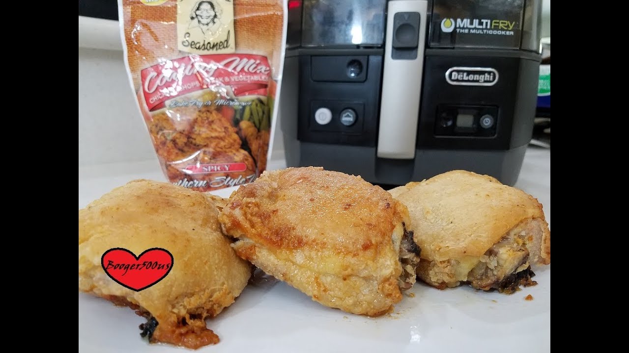 MAMA'S SEASONED SPICY COATING FRIED CHICKEN REVIEW - YouTube