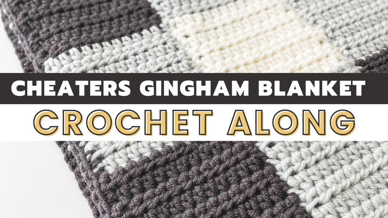 CROCHET ALONG BLANKET 2020 Cheaters Gingham Blanket Crochet Pattern