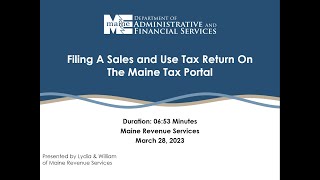 Filing a Sales and Use Tax Return for a Single Location