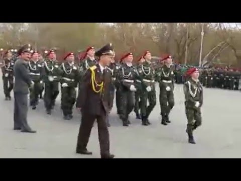 Победители городского смотра маршировки и песни СШ 12 г