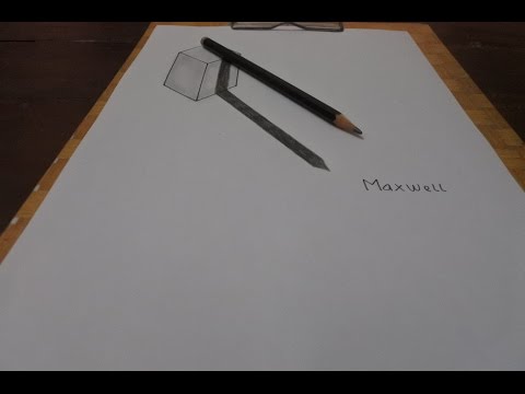  Cara Menggambar 3D Balok Dengan Ilusi Pensil YouTube