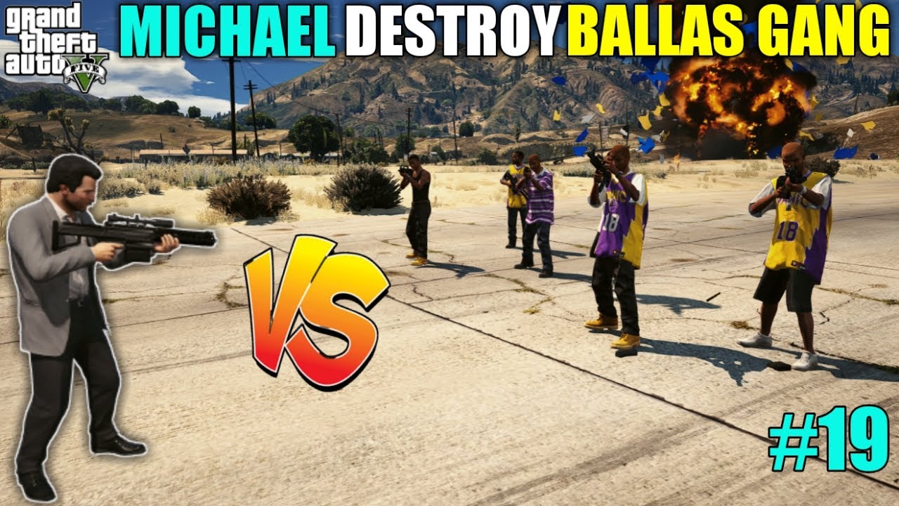 MICHAEL DESTROY BALLAS GANG WITH POWERS | GTA 5 GAMEPLAY # 19