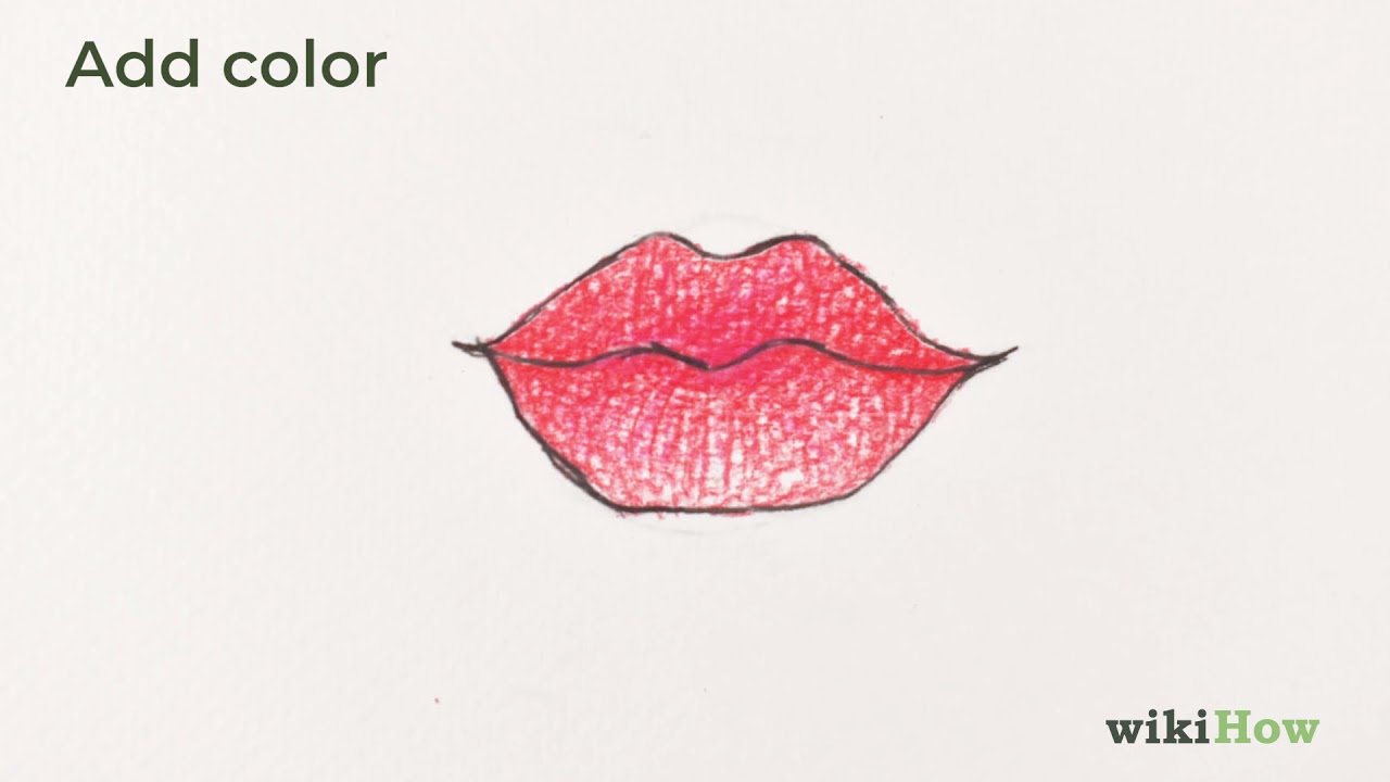 Puckered Lips Art - Drawing Skill