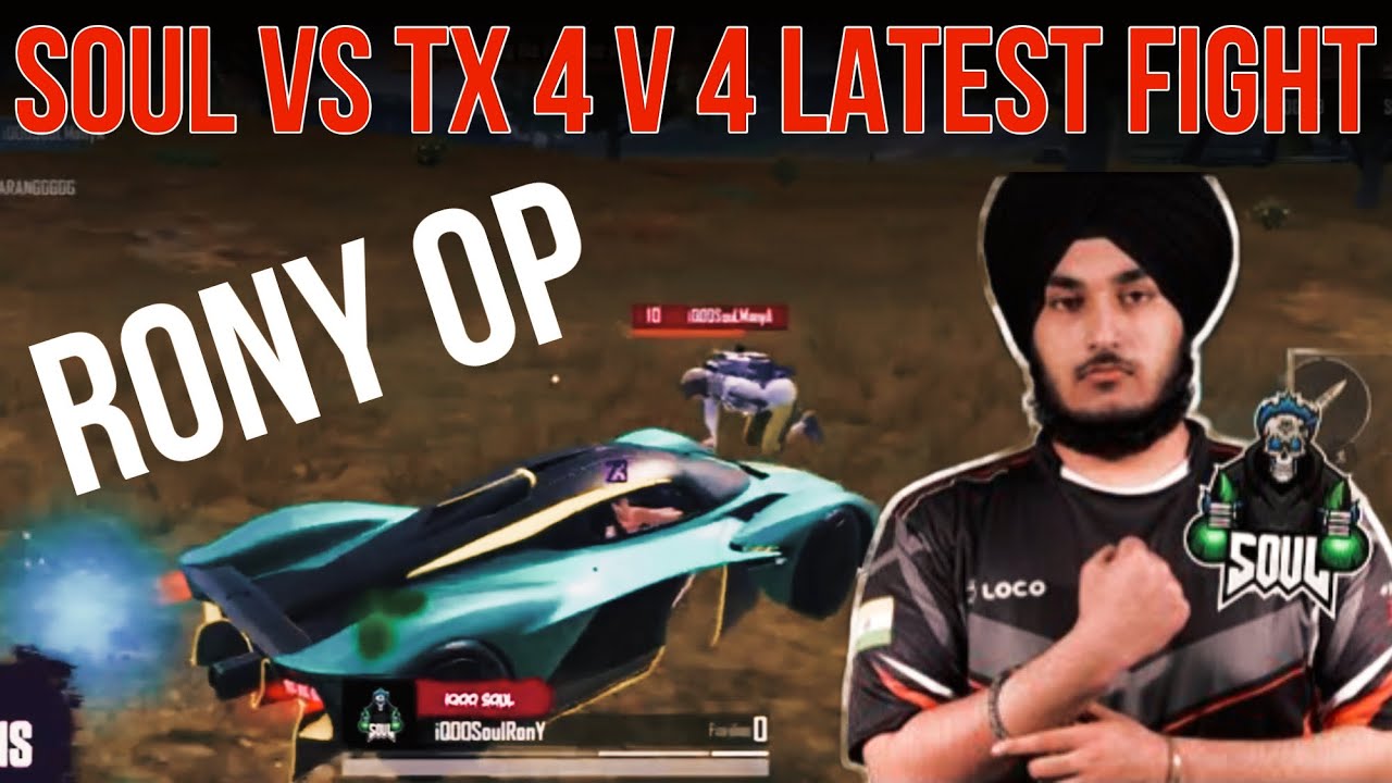 OP Gameplay by SouL Rony | SouL vs Tx Latest fight 4 v 4 #iqoosoul 🚀 # ...