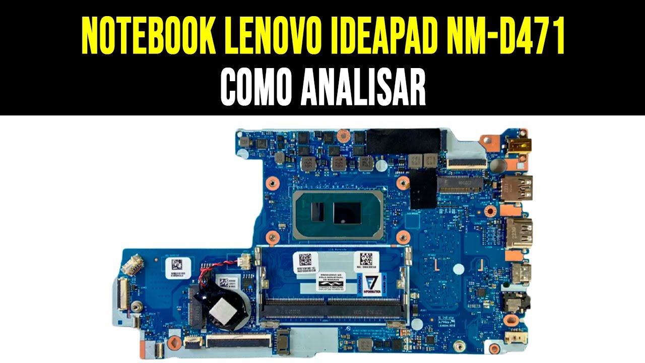 Notebook Lenovo Ideapad 3 Core I3 11ª NM-D471 - Não Liga - YouTube