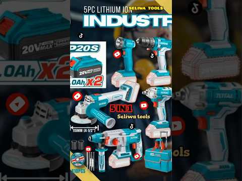 5 In 1 COMBO KIT BOX MACHINE TOTAL PRODUCT Seliwatools Powertools Totaltools Ingcotools Total 