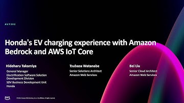AWS re:Invent 2024 - Honda’s EV charging experience with Amazon Bedrock and AWS IoT Core (AUT202)