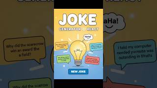 Random Joke App in React 😂 #shorts #codewithaswin #ytshorts #reactjs #css3