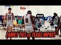 Family ties 16u vs texas impact 16u  game goes down to the wire  viral basketball trending