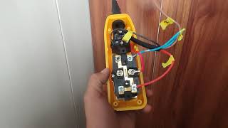 aperejo eléctrico de dos botones  motor monofásico 3 cables 'single phase motor' ⚠