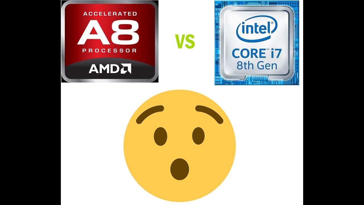 Amd A8 7410 Vs Intel I7 8750h Cpu Procesador Youtube