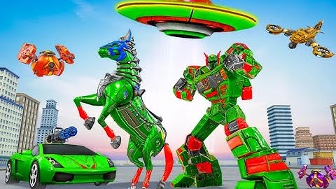 Horse Robot Car Game – Space Robot Transform wars