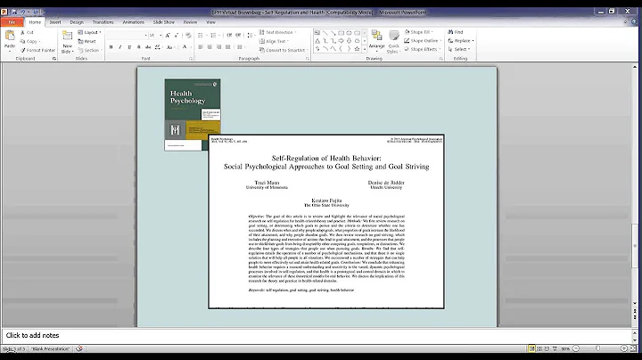 Self Regulation of Health Behavior