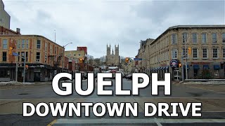 4K Guelph Drive - Scenic Drive Of Downtown Guelph, Ontario Canada