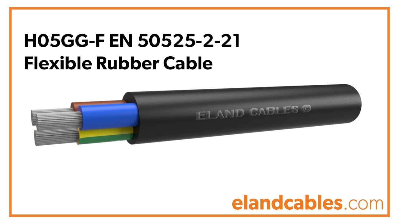 H05GG-F EN 50525-2-21 Flexible Rubber cable animation - YouTube