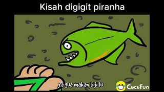 Kisah Animasi Kartun | Digigit Ikan Piranha | RancaJongke