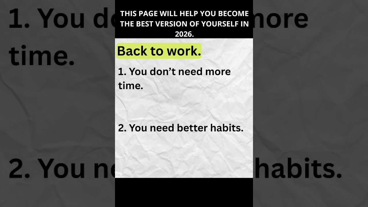 Discipline over distraction. 