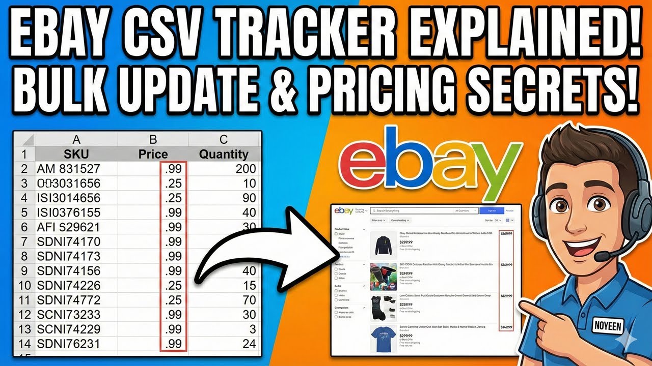 How to Bulk Update eBay Listings in Seconds (CSV Tracker Guide) 
