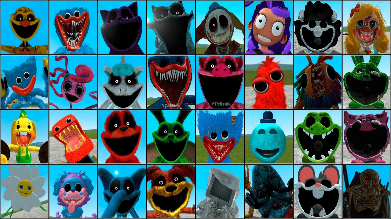 Poppy Playtime: Chapter 1 to 5 - All Jumpscares in Garry's Mod