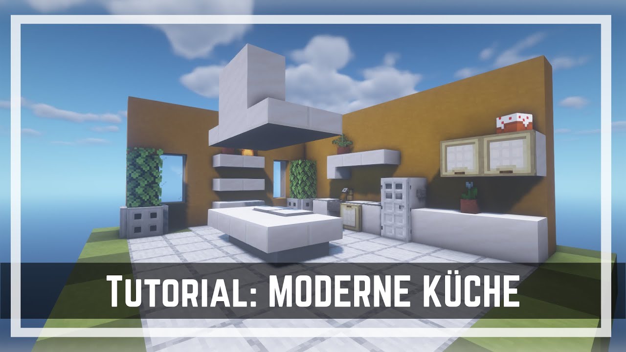 Minecraft Moderne Kuche Modern Kitchen Einrichtungs Tutorial Youtube