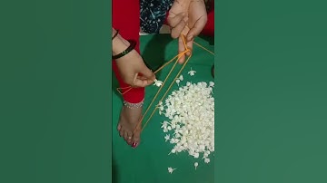 Thumbnail of Jasmine garland | mogra flower mala #mogra #jasmine #viral #youtubeshorts #shorts #video #viralvideo