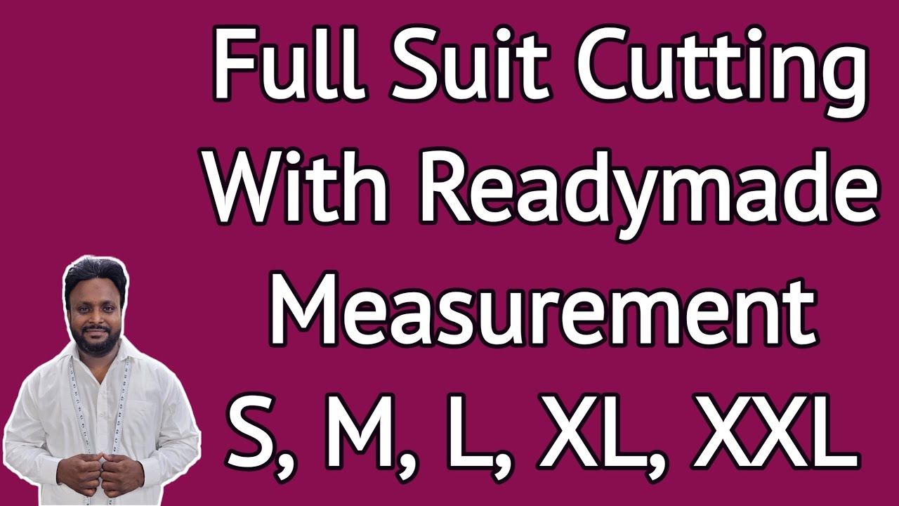Full Suit Cutting With Readymade Measurement S, M, L, XL