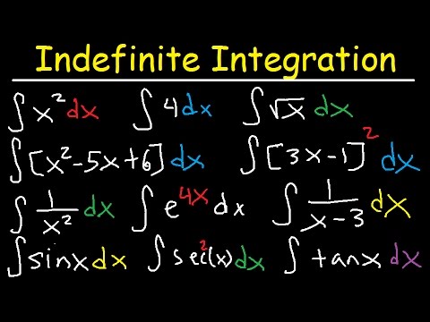 Indefinite Integral Basic Integration Rules Problems Formulas Trig Functions Calculus Youtube