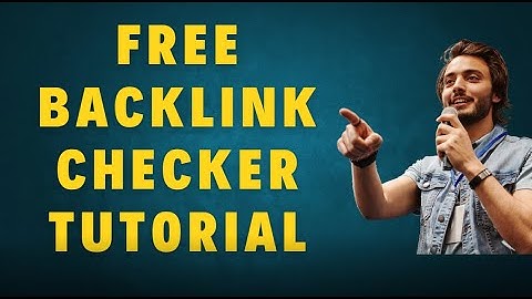 Free Backlink checker Tutorial- Online Backlink Verifier - SEO Backlink Checker