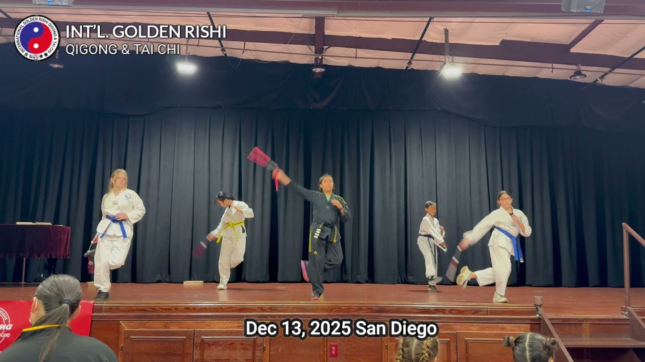 Teen & Adult (color belt) Taekwondo at 2025 Golden Rishi Holiday Party
