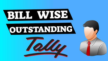Bill wise outstanding report in tally prime