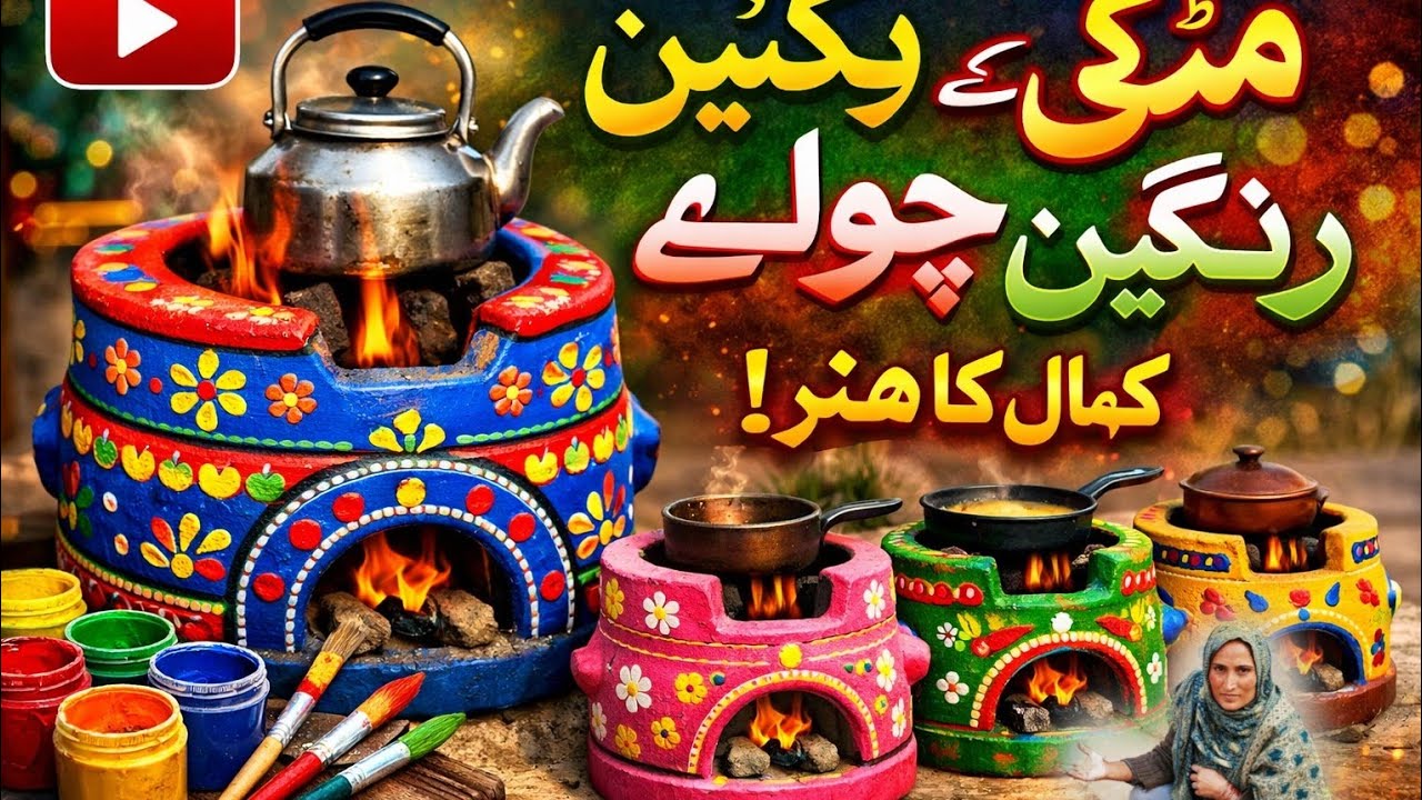 Mitti Ke New Design Chulhay 😲 | Aisa Design Pehle Nahi Dekha | Kiran Family Vlog