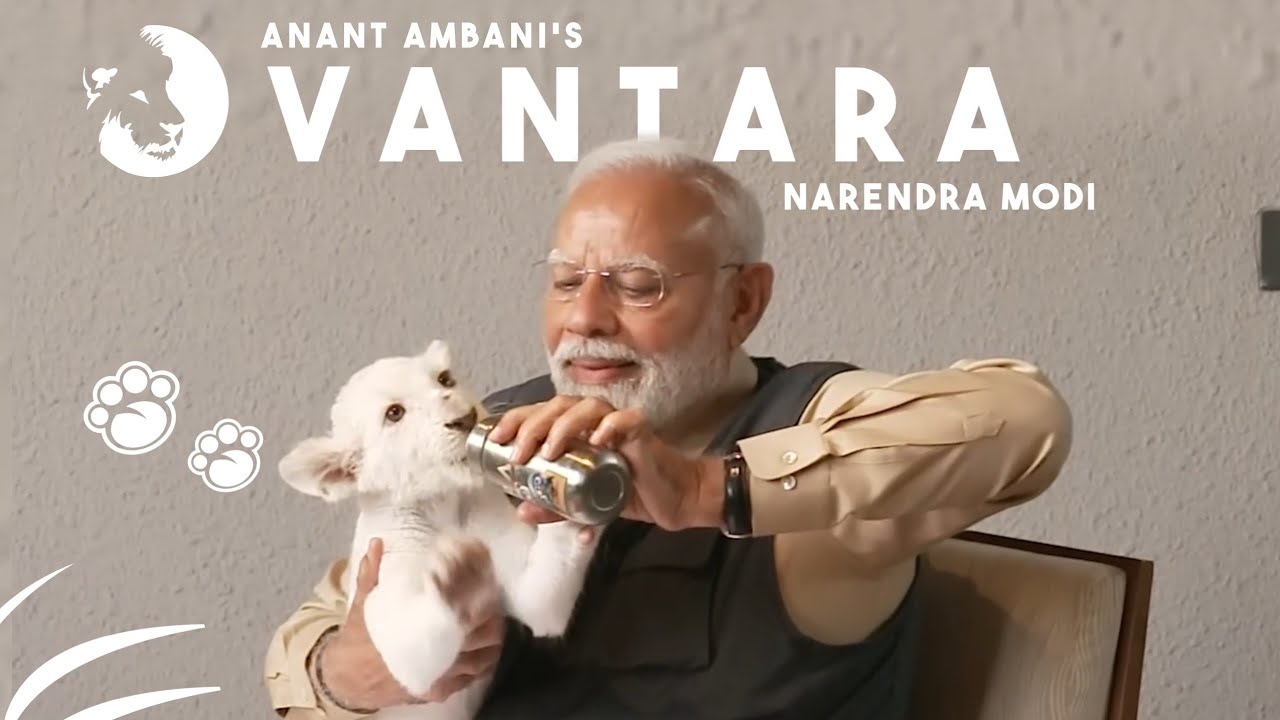 PM Modi Visits World’s Largest Wildlife Rescue Centre at Jamnagar | Inside Vantara 🐘🦁