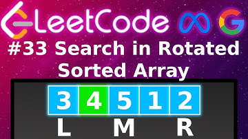 [Animated] LeetCode 33 Search in Rotated Sorted Array | Blind 75 | Binary Search