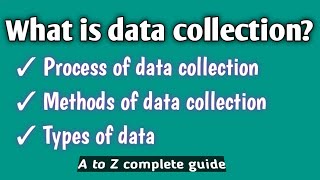 Data collection methods in research / Types of research data