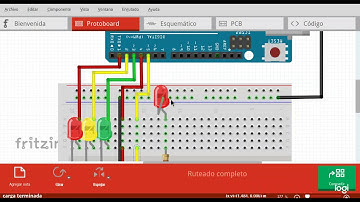 Sistema de semáforo de 4 vías basado en Arduino