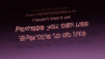 words fractures title animation - blender animation nodes